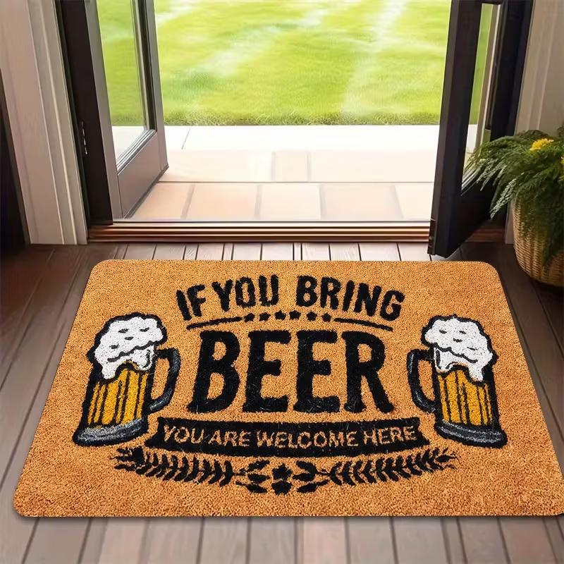 

Funny No Beer No Visitors Welcome Doormat Anti-Slip Entrance Kitchen Bathroom Door Floor Mat Garage Carpet Rug 40x60CM