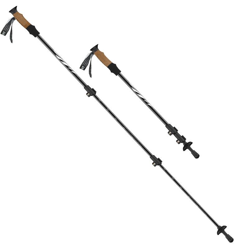 Ultra-Light 7075 Aluminum Trekking Poles: Foldable, Anti-Slip, and Perfect for Hiking