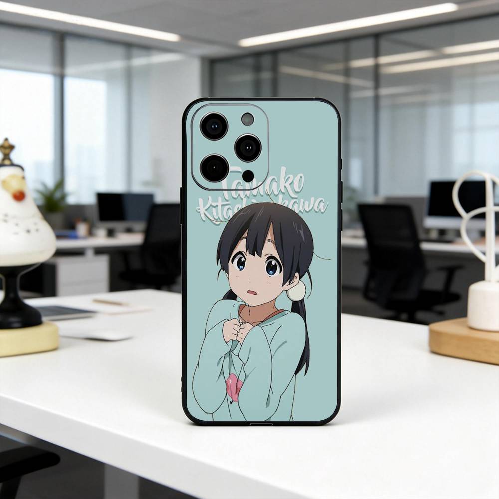 T-Tamako Market K-Kitashirakawa Phone Case For iPhone 17,16,15,14,13,12,11 Plus,Pro Max,XS,Soft Silicone Black Cover