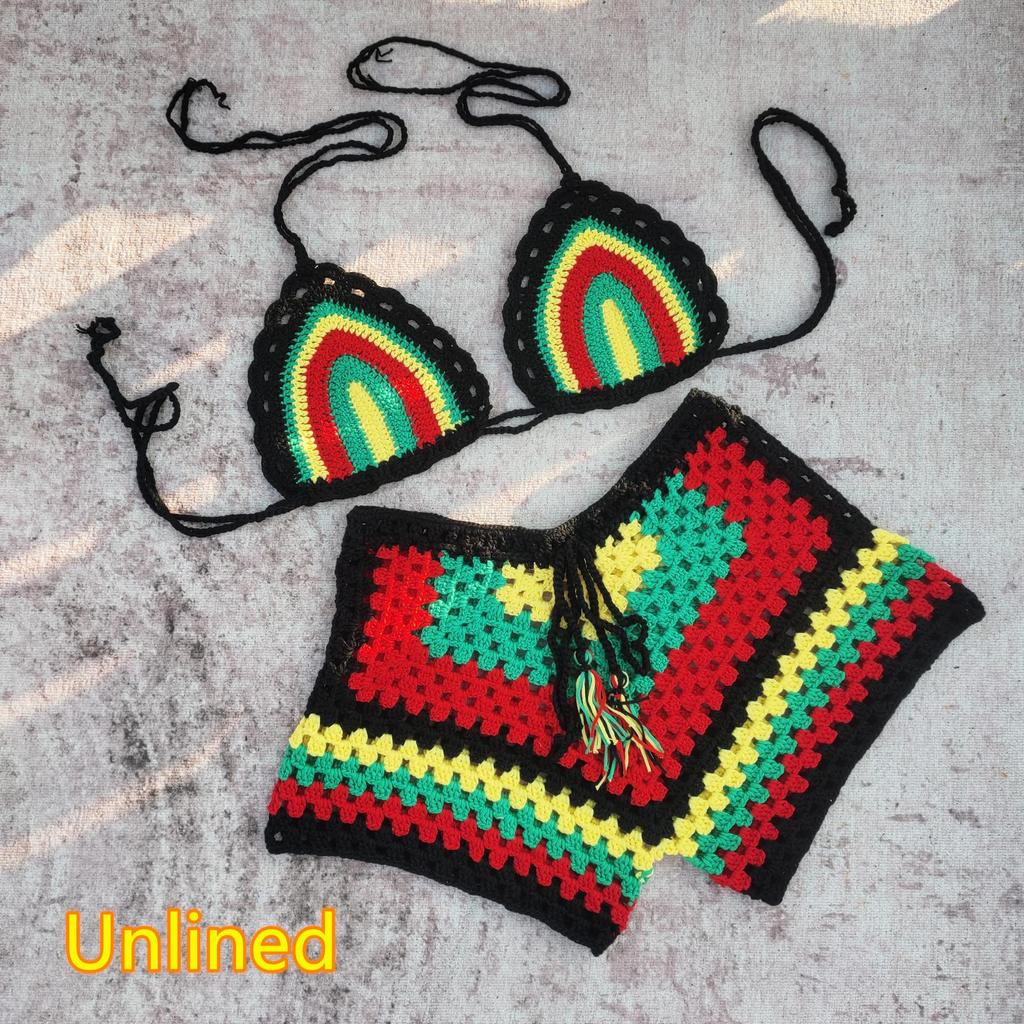 Handmade Crochet Brazilian Bikini Set Swimsuit