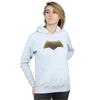DC Comics Womens/Ladies Justice League Movie Batman Logo Textured Hoodie