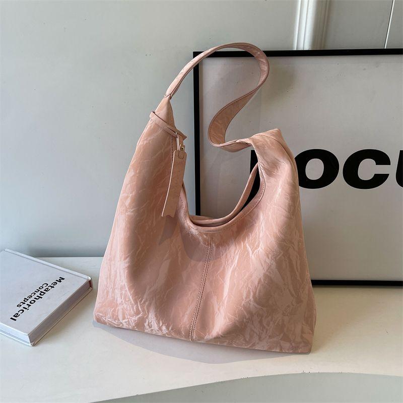 

Large Capacity Bag Ladies 2025 New Arrival Super Hot All-Matching Shoulder Bag Fancy Light Luxury Minority Commuter Tote Pink
