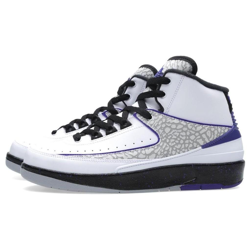 Jordan 2 Retro Dark Concord GS 395718-153 40 чёрный/белый