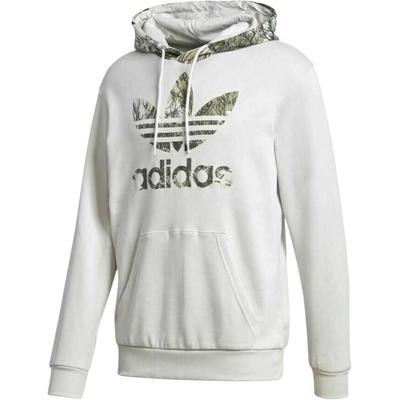 adidas Originals Trefoil Camouflage Logo Print Pullover Hoodie Men Hoodie Light-Grey GD5955