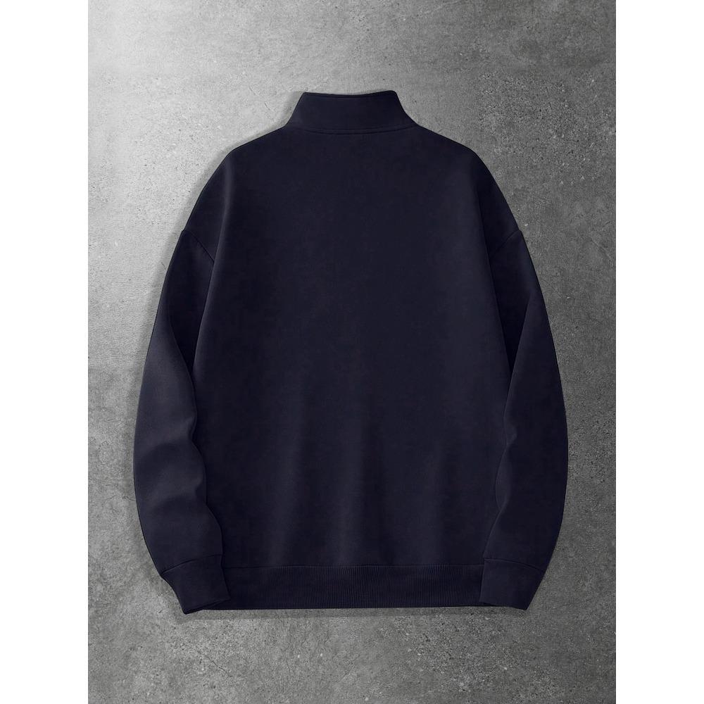Gothic Printed Zipper Stand Up Collar Shirt, Fashionable Streetwear Zipper Sweatshirt Is an Ideal Choice for Matching Fashionable Clothing