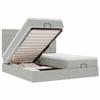 VidaXL Cadre de lit ottoman et matelas gris clair 180x200cm velours 3313808