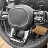 Kohlefaser-Muster Stil Lenkrad Panel Rahmen Verkleidung Abdeckung Knöpfe Abdeckung Formteil Aufkleber Kompatibel mit Kia Carnival 2022-2025 KA4 Sorento
