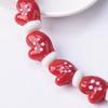 10pcs 18x14mm Glove Shape Handmade Lampwork Glass Loose Beads For Jewelry Making DIY Crafts Findings