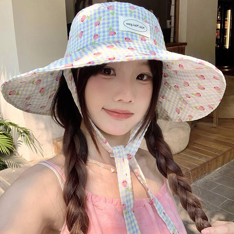 Summer Versatile Fisherman Hat For Women With Wide Brim Protective Features Sun