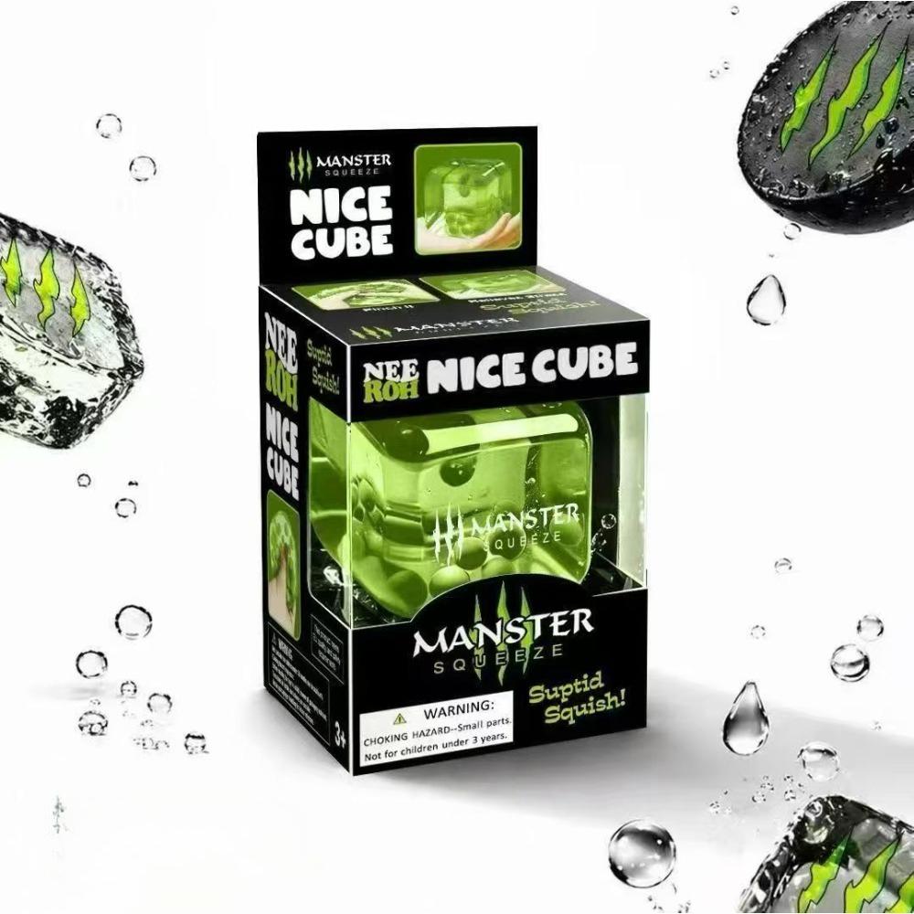 Needoh Cubo Sensoriale Nice, Strumento Fidget Antistress per Ansia e Concentrazione, Cubo Sensoriale da Scrivania per Adulti e Bambini