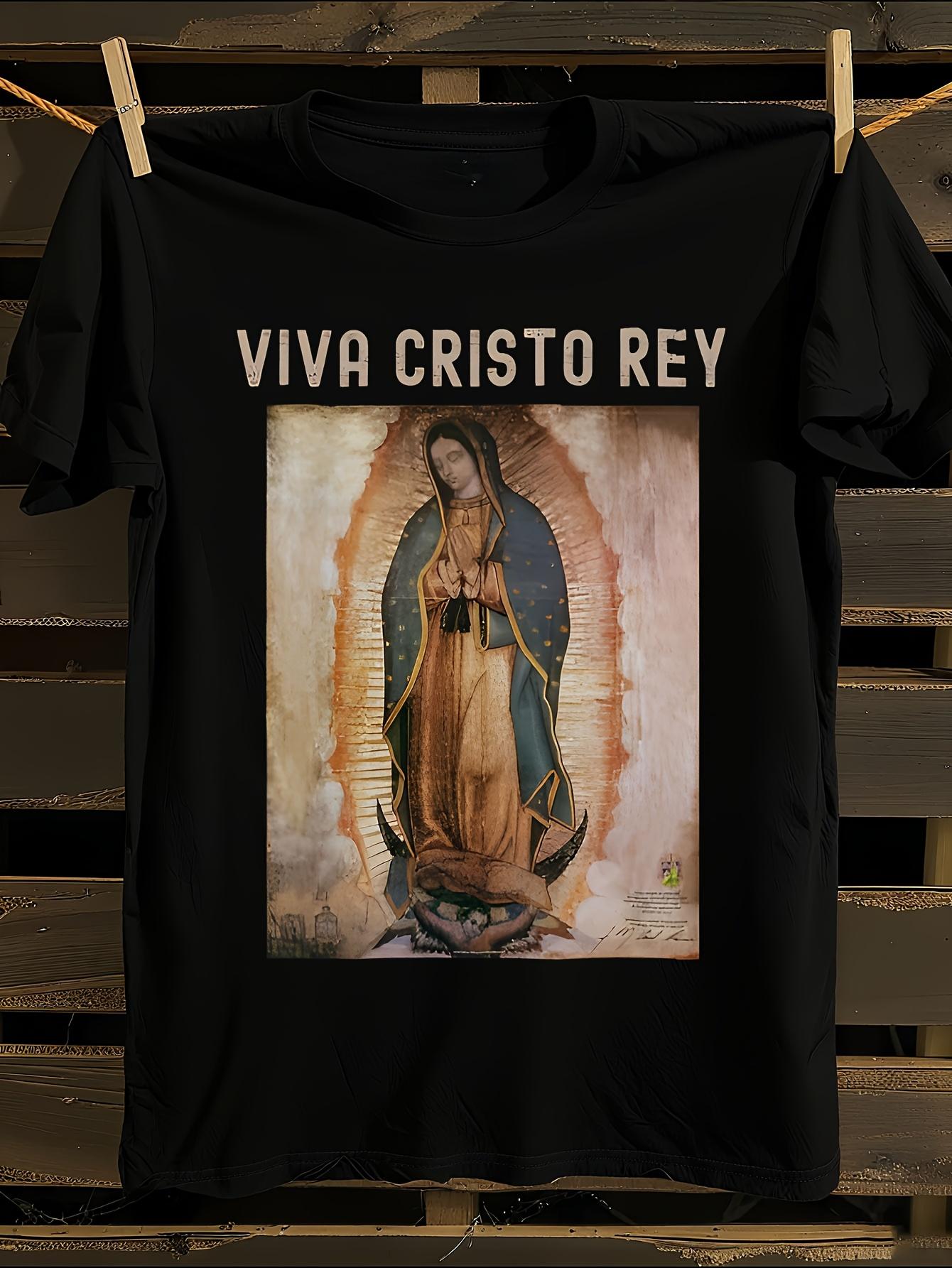 Viva Cristo Rey Catholic Cristeros Tshirt L