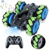 Flycreat RC Off-Road Car for Kids - LED Lights, Double-Sided Driving, 360 Rotation, Mecanum Wheels, 2.4GHz USB Rechargeable Battery, Remote Control C