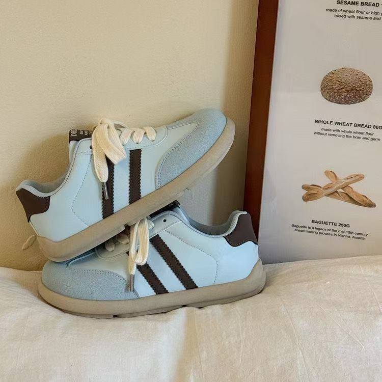 Student new spring and autumn thick baseplate shoes comfortable soft sole casual shoes