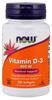 Vitamin D-3, 400 IU - 180 Softgels