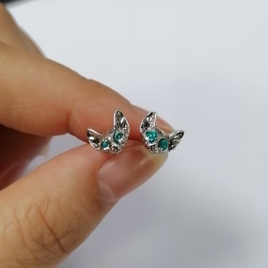 European Retro Punk 3D Tiger King Stud Earrings - Fashionable and Unique Ear Ornaments