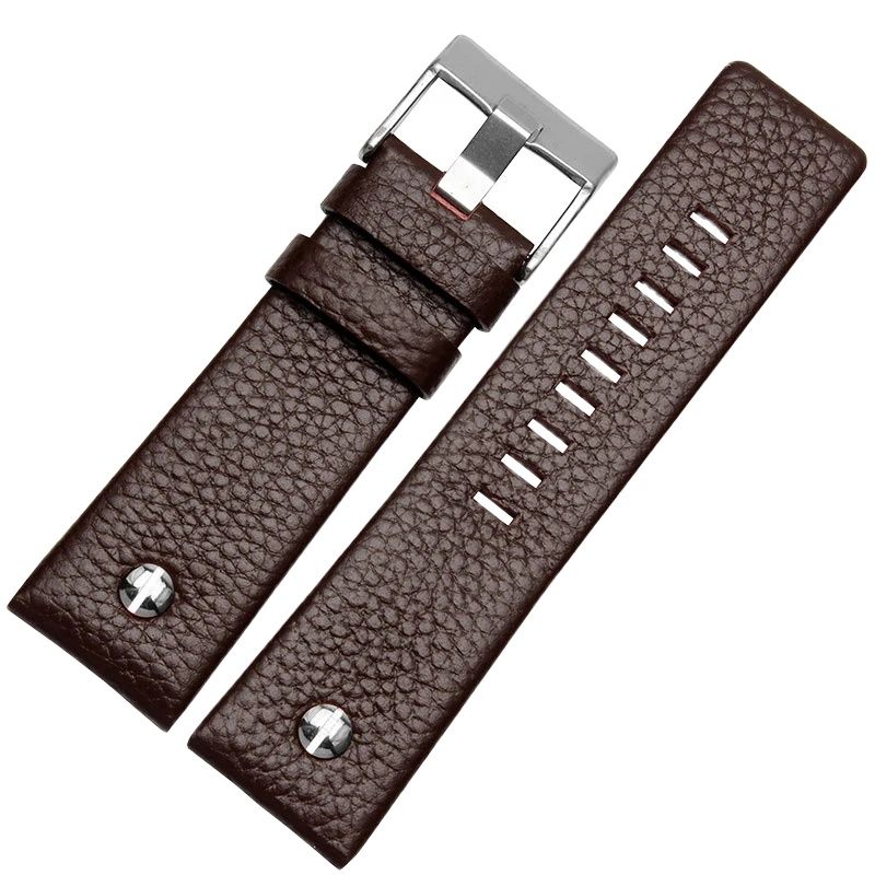 New Fashion Cowhide Watchband with Rivet Watch Strap Belt Bracelet for Diesel DZ7313 DZ7333 7322 7257 4318 7348 7334 Replacement