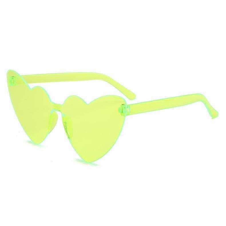 Y2K Heart Women Sunglasses Transparent Frame UV Protection Cute Shades for Toddlers Perfect for Outdoor Play&Daily Fashion KJ056