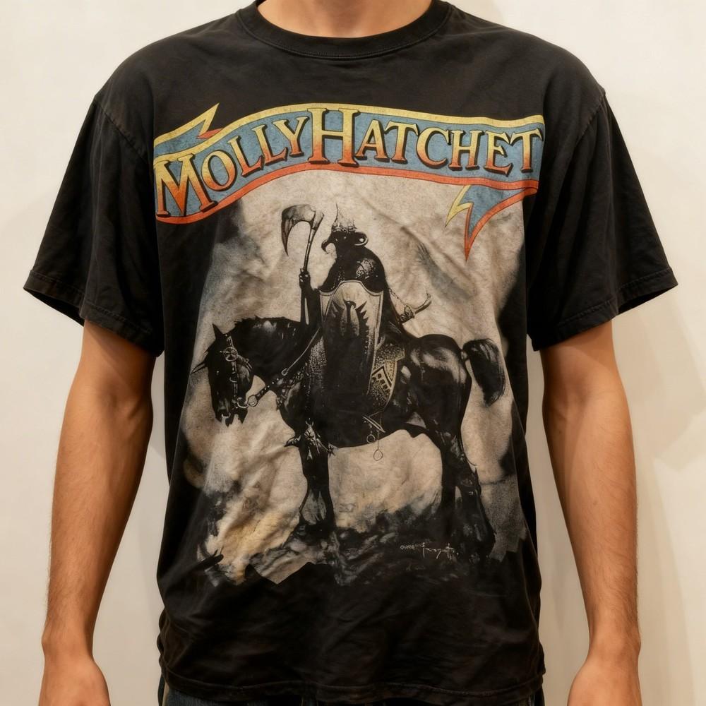 Molly Hatchet Tour Concert Graphic Black Cotton T shirt Unisex S5XL Unisex T-Shirt XXXL