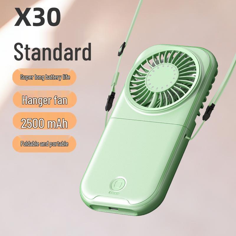 Rechargeable 2026 Handheld Fan: Long Battery Life, Foldable, Portable, High-Speed, Neck Hanging, Desktop Fan