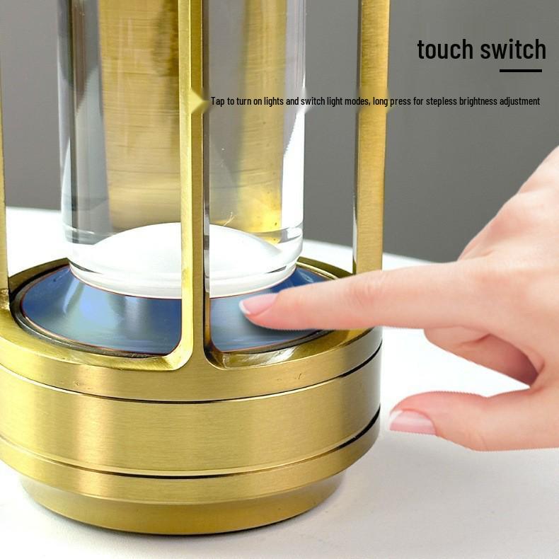 Cross-Border Full Aluminum LED Charging Desk Lamp: Touch Bar Table Lamp for Hotels and Bedrooms