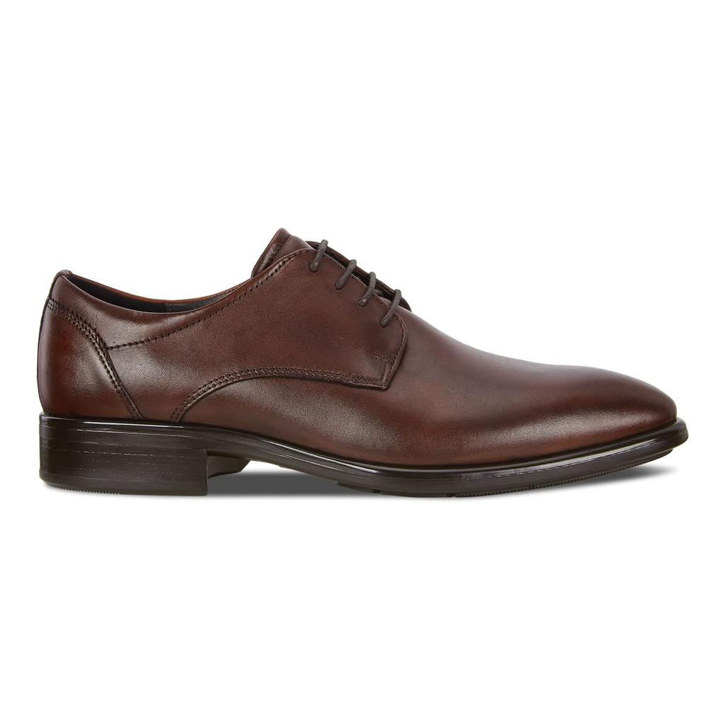 ECCO Herren City Tray Glattleder Kappe Business-Schuhe, Braun, Größe 26,0 cm, 3E