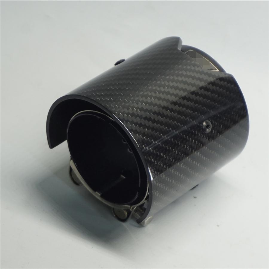 Brand New Car Carbon Fiber Exhaust End Tail Tips 63mm in
