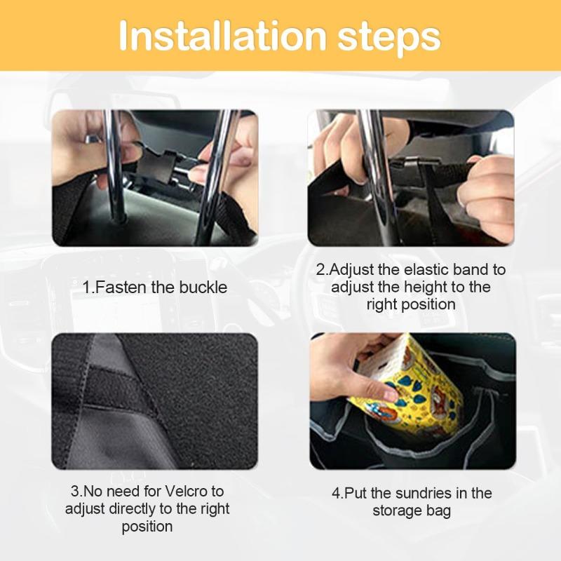 Car Trunk Organizer Backseat Storage Bag High Capacity Multi-use Oxford Car Seat Back Organizers Automobile Interior