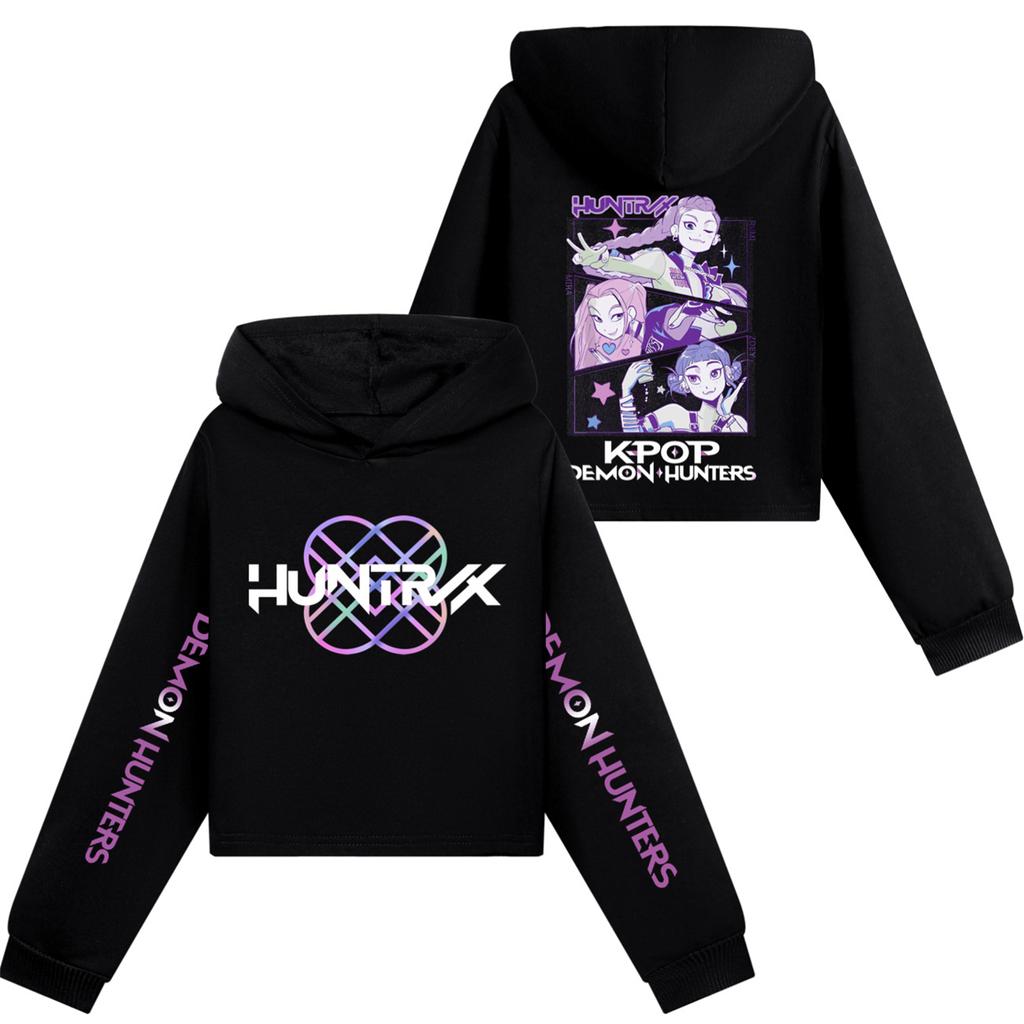 Kids' Long Sleeve Loose Pullover Letter Print Drawstring Hooded Sweatshirt