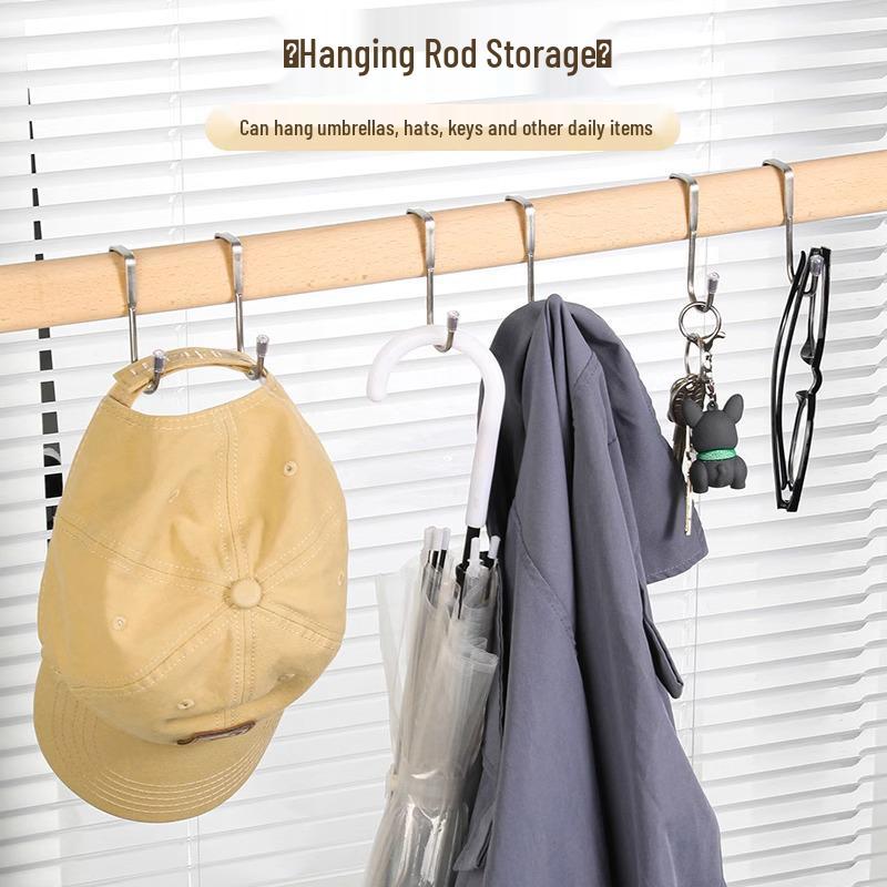 304 Stainless Steel S-Hook for Kitchen, Wardrobe, or Shoe Cabinet