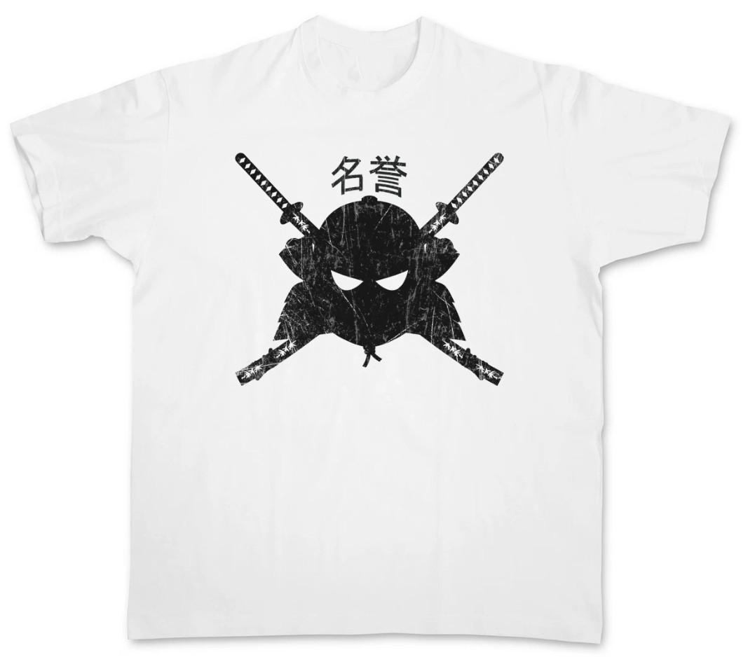 SAMURAI MEIYO T-SHIRT Samurai Ninja Japan Warrior Sword Seppuka Dakana Armor L