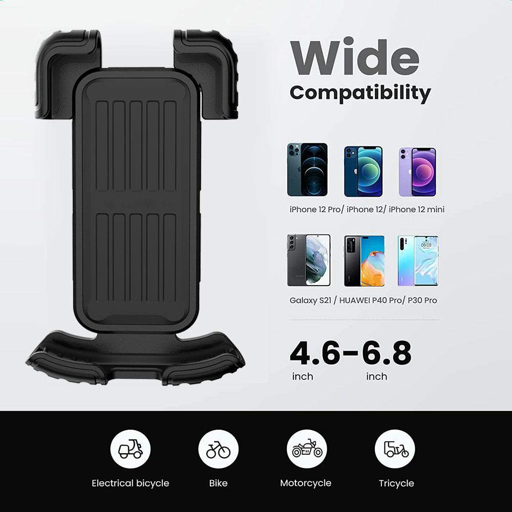 High Quality Universal Metal Electric Bike Bicycle Bracket Bike Phone Mount Motorcycle Phone Holder Manual clip чёрный