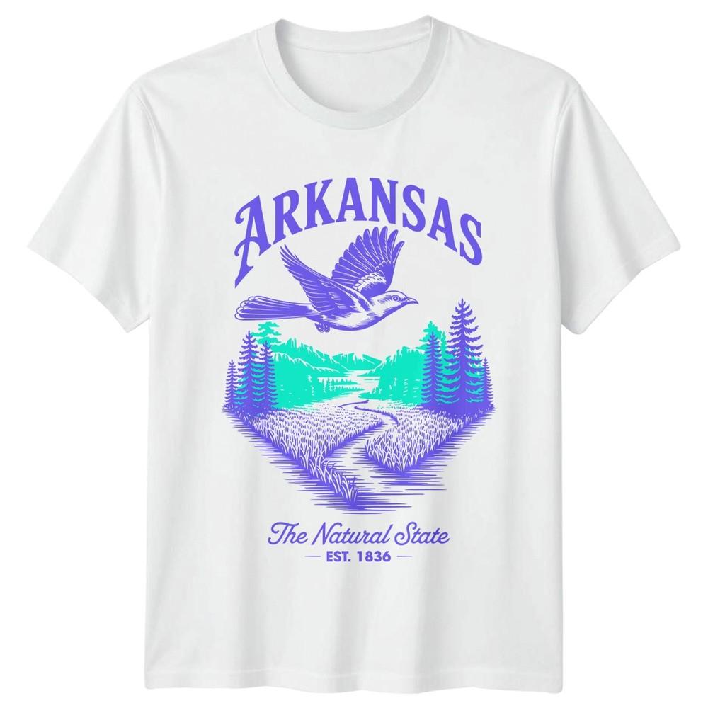 Arkansas The Natural State US States Unisexs Unisexs Graphic Tee Travel Souvenir S