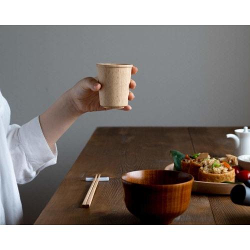 Taffeta Medium Square Cup, Rubberwood, TF-405R