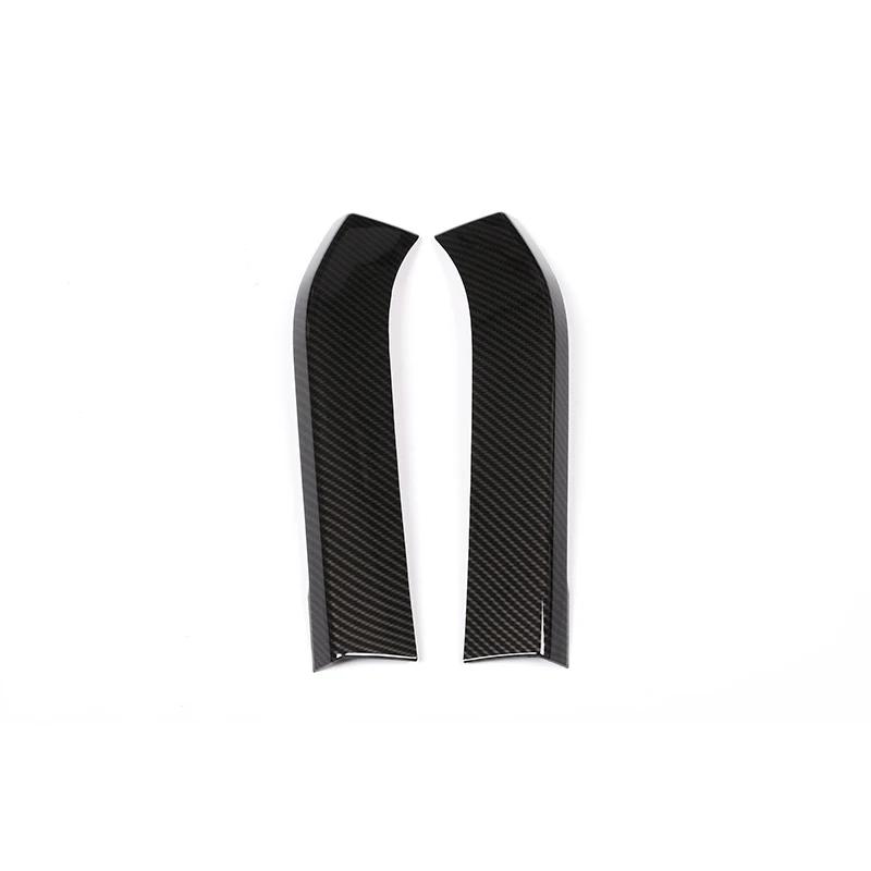 2 Pcs For BMW X5 F15 X6 F16 2014-2018 Carbon fiber ABS Chrome Rear Air Outlet Cover Trim Sticker Car Accessory