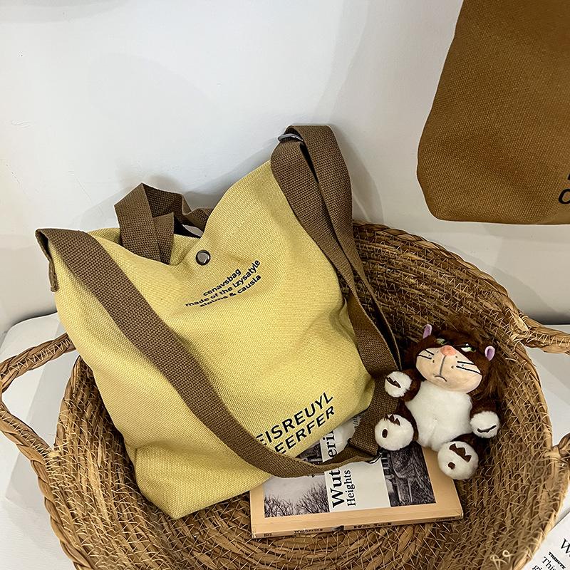 

Bag Messenger Casual With Durable Polyester Letter Printing Lining Daily For жёлтый