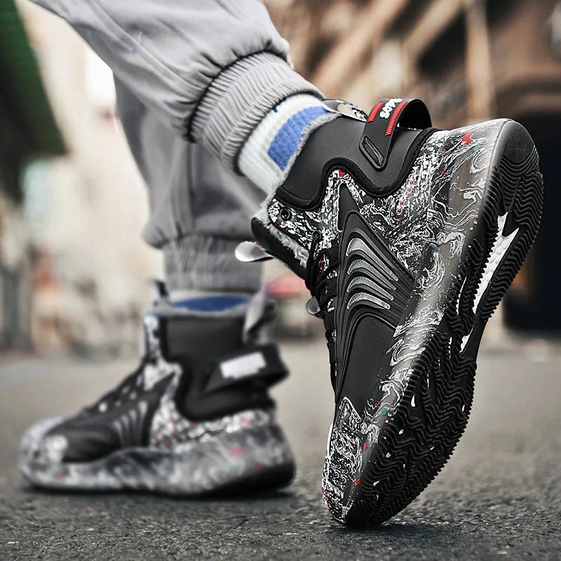 Men Boots 2024 New Winter Slippers Warm Men Shoes Waterproof Non-Slip Plush Sneakers Male Tenis Shoes Boots Men Sneakers Winter