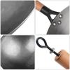Fypo Handmade Chinese Cast Iron Wok Smokless Cookware Uncoated Iron Pot Frying Pan Non-Stick Kitchen Pot Skillet Wok