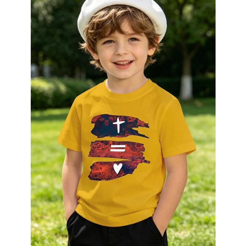 Witness Love Summer Kids Fashion Clothing T-Shirt Printed Short-Sleeved T-Shirt Casual Top