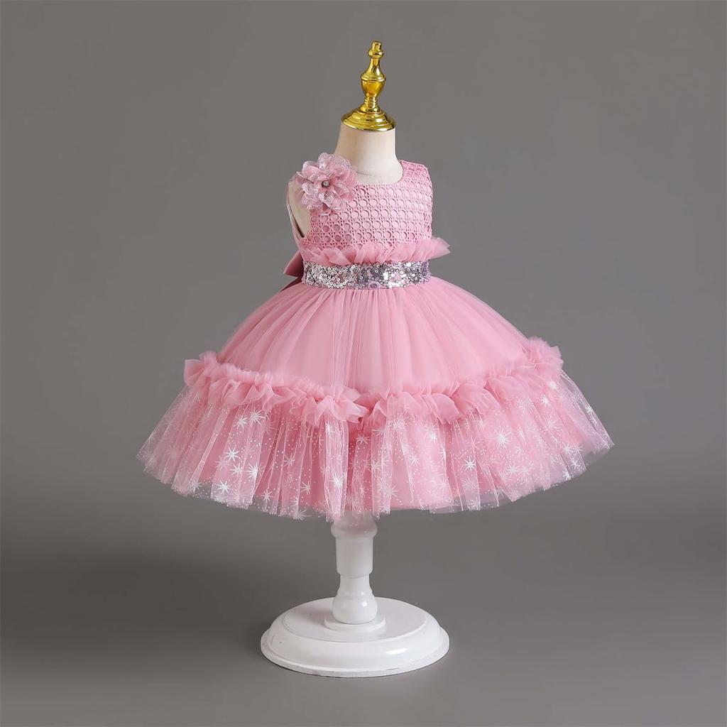 DiiFoky Baby Hochzeits-Schreinbesuch-Zeremonie Prinzessin Geburtstag Formelles Erinnerungsfoto Kindergarten-Eintrittszeremonie Kleid im westlichen Stil, Kinder-