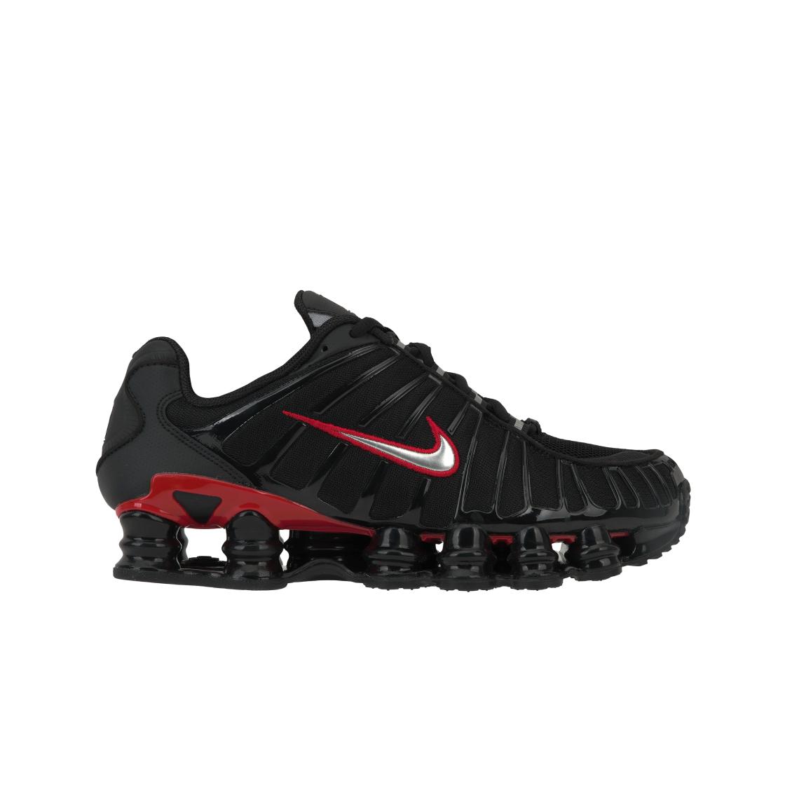 Nike Shox TL Black University Red Unisex Sneakers Metallic-Silver CN0151-003 42