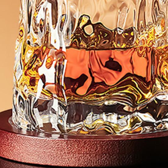 Drehbare Tumbler-Gläser, Rotierende Bier-Whiskey-Becher mit beschwertem Boden, 200ml Unzerbrechliche Bar-Gläser für Partygebrauch