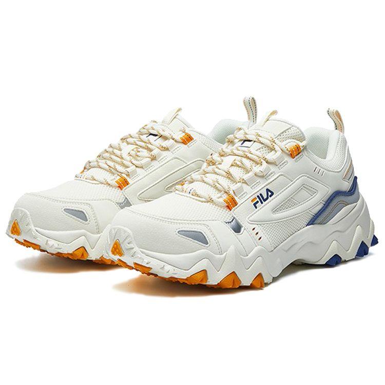 FILA Oakmont Fabric Retro Low-Top Lifestyle Sneakers Men sneakers Yellow White Blue F12M031111FSW