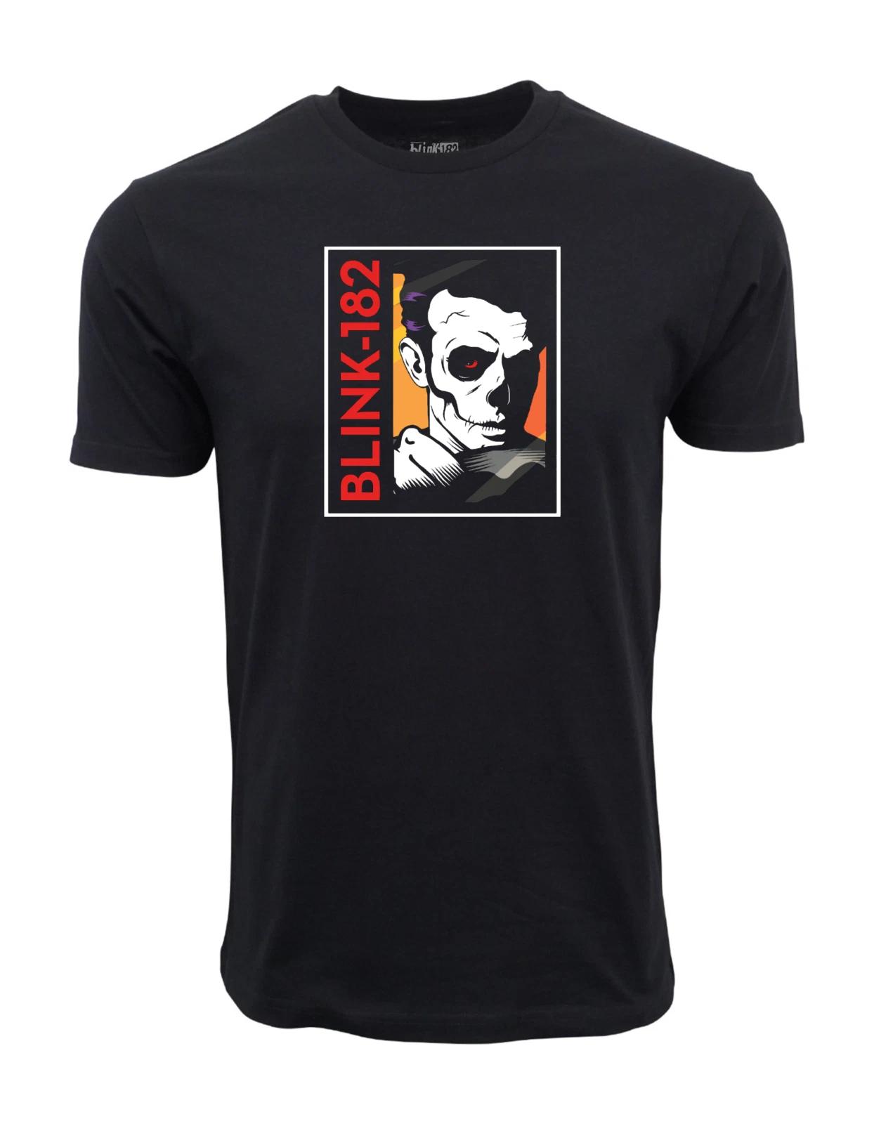 Unisex Adult Casual Graphic Blink 182 Face Graphic T shirt T-Shirt S