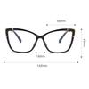 Tea Leopard Frame Cat Eye Prescription Glasses For The Nearsighted Blue Light Blocking Women Myopes Lunettes 0 -0.5 -0.75 To -6