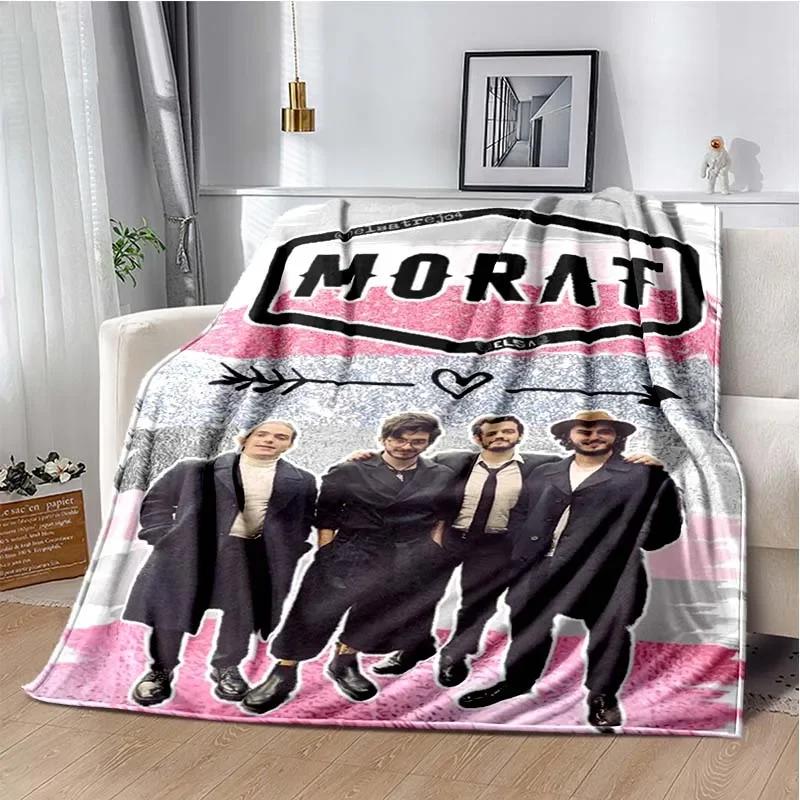 

Фланелевое одеяло с принтом музыкальной группы Morat, мягкое, осенне-зимнее, теплое, плюшевое, для взрослых, для спальни, дивана, кровати, пикника 130cmx150cm