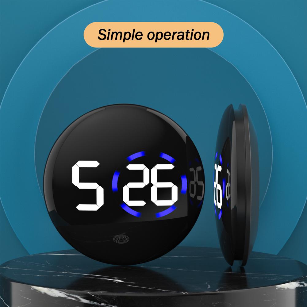 Bil Interiör Klocka Klocka Tillbehör Pekskärm Kvarts Klocka Fordon Elektronisk Prydnad Motorcykeltillbehör