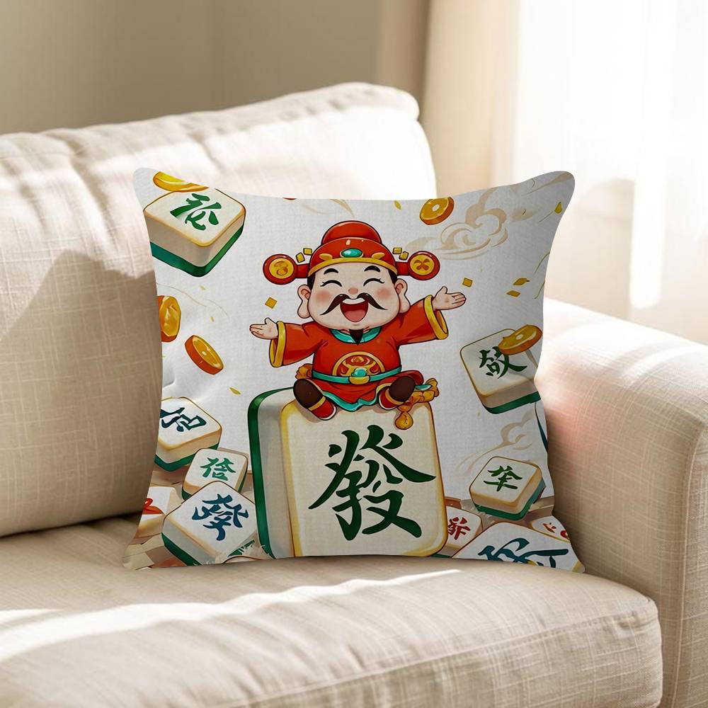 Chinese Lucky Bag Cushion Cover Pillow Cover Decor Pillowcase Printed Cushion Case For Couch