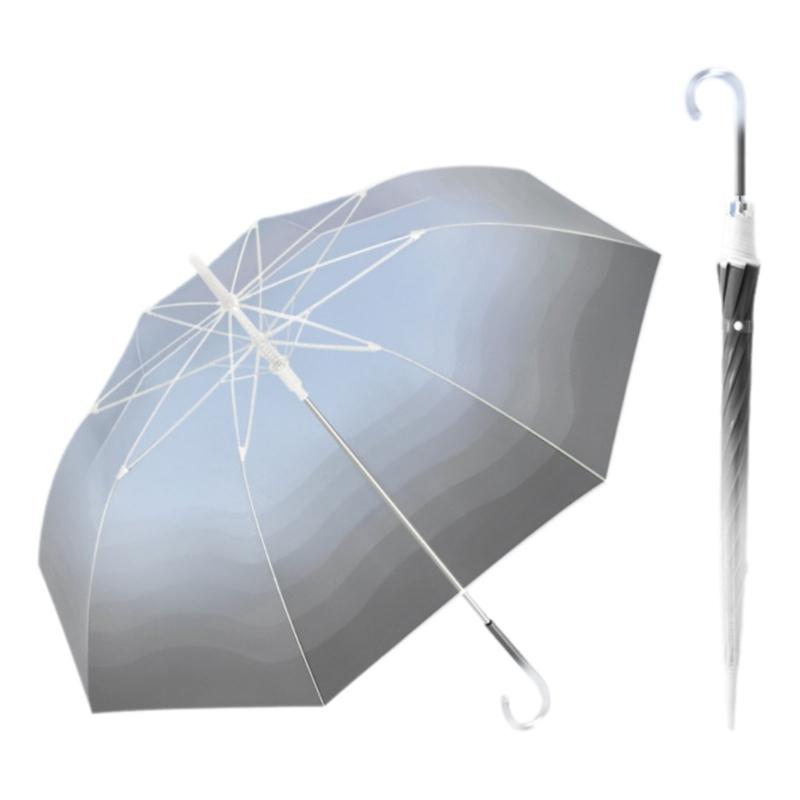 

Многофункциональный прозрачный зонт с автоматическим открытием и большим покрытием, зонт от дождя для мужчин и женщин чёрный