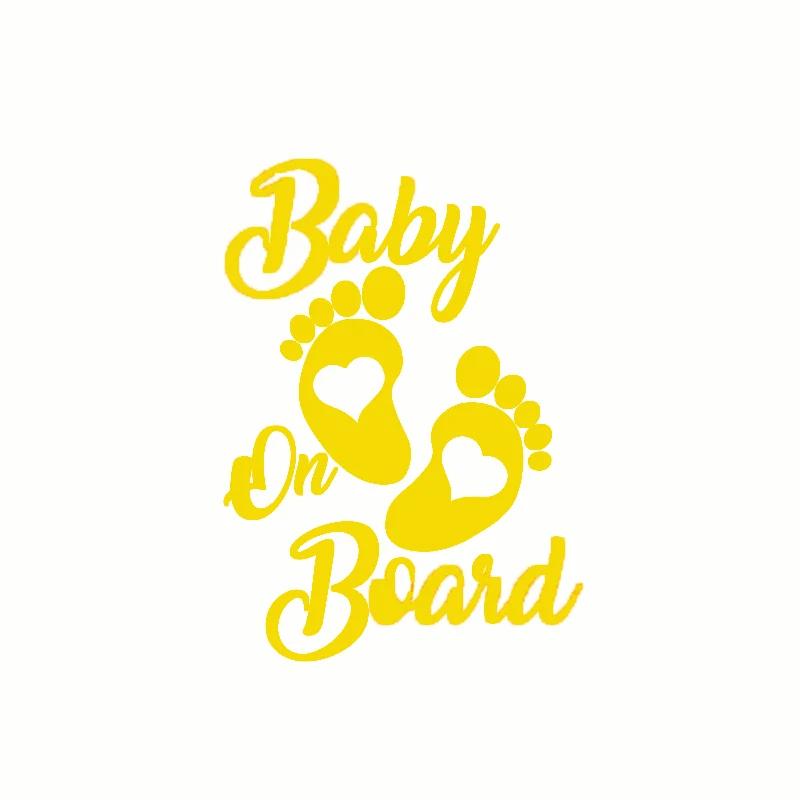Baby On Board Warning Text for Mothers, Dads, Pregnant Women, Personalized Rear Window Car Stickers Accessories