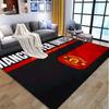 Manchester United F.C Pattern Rug, Indoor/Outdoor Mat, for Picnic, Gameroom, Bedroom, Office, Living Room, Home Decor Carpet, Birthday Gift